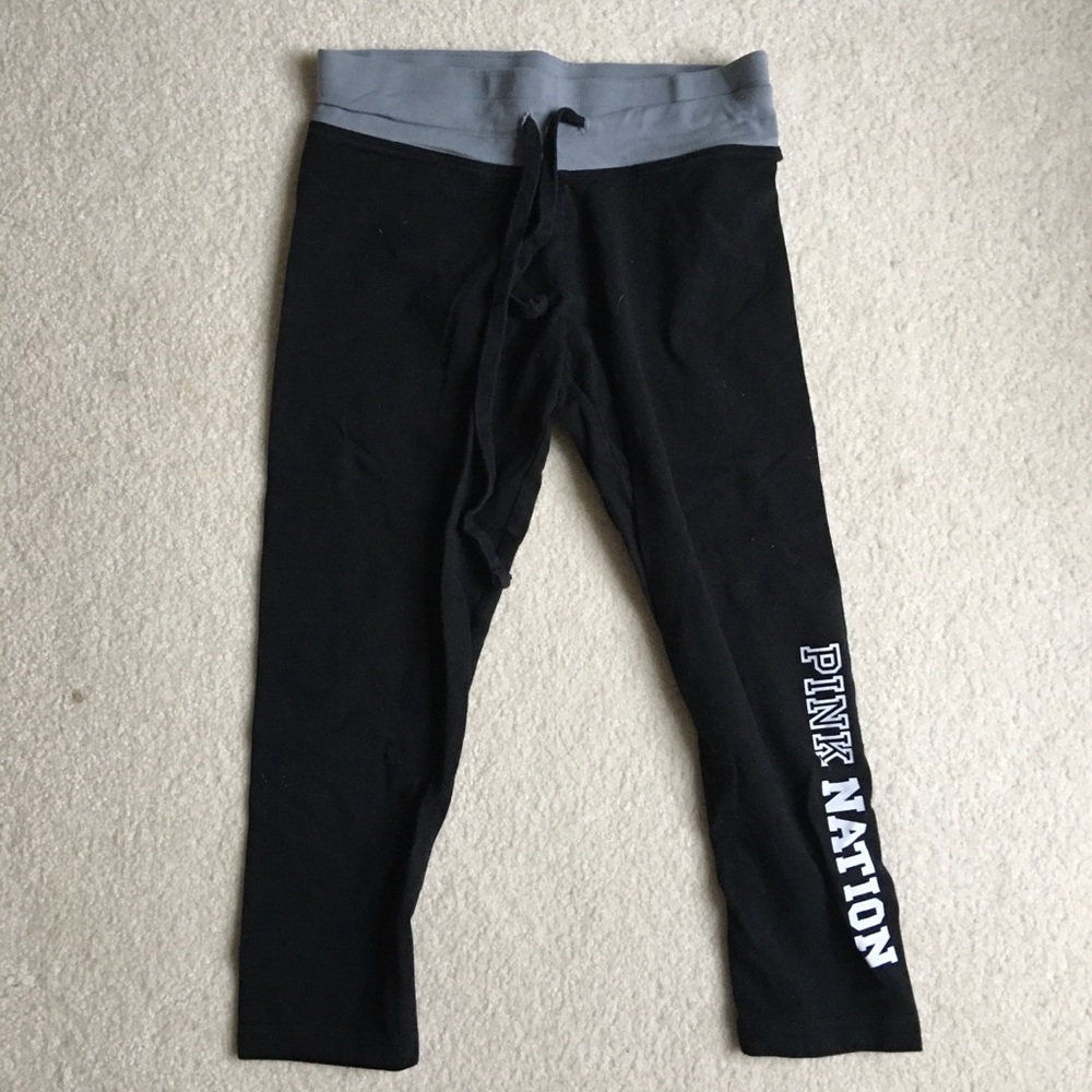 VS Pink Crop Leggings